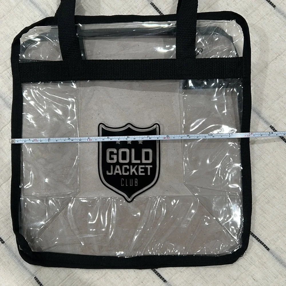 Clear see through small tote bag